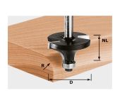 Festool Staffræser HW, skaft 8 mm HW S8 D42,7/R15 KL 491017