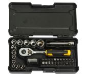Stanley topnøglesæt 1/4" kompakt - 37 dele DW-STMT82672-0