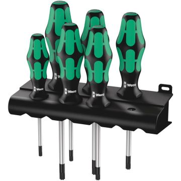 Wera 367/6 TORX® Skruetrækkersæt Kraftform Plus + rack 05028062001
