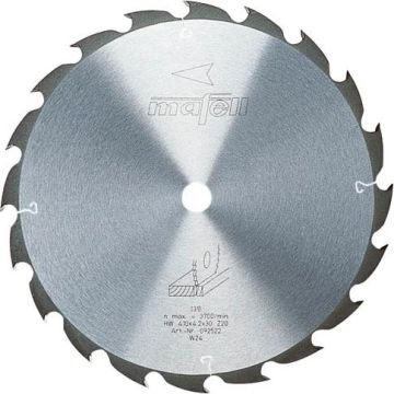 Mafell Savblad-HM; 410 x 2,5/4,2 x 30 mm, Z 20, WZ, til langsnit i træ (MKS 165 Ec) MA-092522