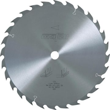 Mafell Savblad-HM; 410 x 2,5/4,2 x 30 mm, Z 28, WZ, til universalarbejder i træ (MKS 165 Ec) MA-092525