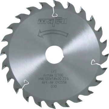 Mafell Savblad-HM 120mm x 1,2/1,8 x 20 mm MA-092558
