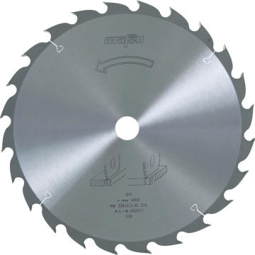 Mafell Savblad-HM; 330 x 2,2/3,2 x 30 mm, Z 24, WZ, til universalarbejder i træ MA-092571