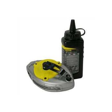 STANLEY® FatMax® Kridtsnor i metalhus 30m - Kridt sort 225g 0-47-488 DW-0-47-488