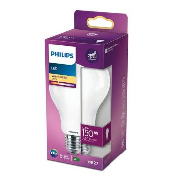 Philips LED pære 150W varm hvid E27 A++ 080899909