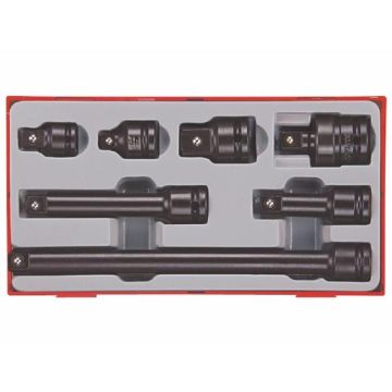 Teng Tools adaptersæt 1/2" med 7 dele 160680104