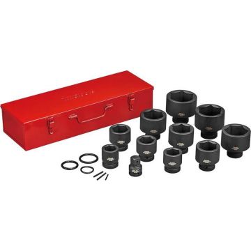 Teng Tools Slagtopsæt med 17 dele med 1'' firkantet fæste 9117 293360202