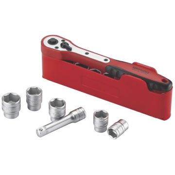 Teng Tools Topnøglesæt 3/8" M3812N1 med 12 dele 185990108