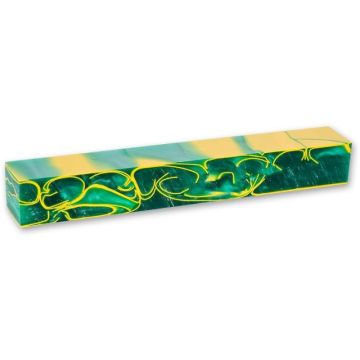 CraftProKits Firkantet Akrylblok Grøn/Gul AX211318