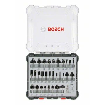 Bosch Blandet bitsæt til fræsejern, 30 dele 8mm 2607017475