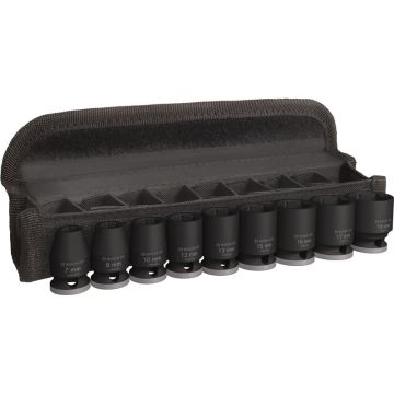 Bosch PRO Impact Socket Set, 3/8", standard, 9 stk. 2608003036