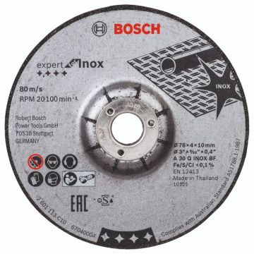 Bosch Slibeskive Expert for INOX 2 stk. x 76 x 4 x 10 mm 2608601705