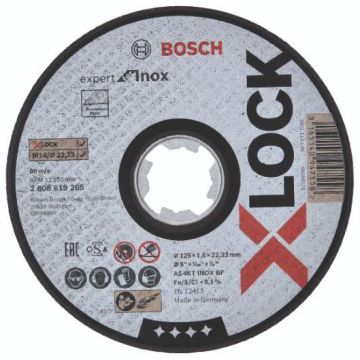 Bosch X-LOCK Expert for Inox-skæreskive 125 x 22,2 x 1,6mm 2608619265