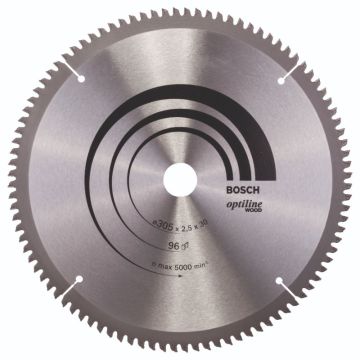 Bosch rundsavklinge Ø305 x 30mm 96T -5gr træ 2608640442