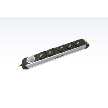 Stanley Stikdåse 5-stik m. 5 m ledning ROL-385004