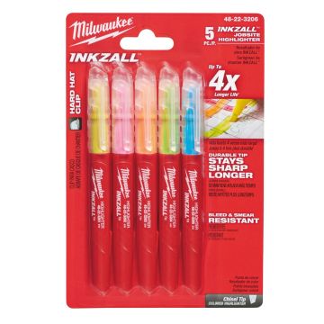 Milwaukee Highligther Inkzall, Farvede 5P 48223206