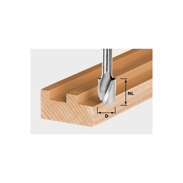 Festool Spiralnotfræser HS, skaft 8 mm, HS Spi S8 D20/25 490951