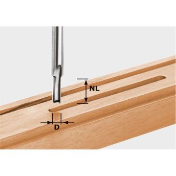 Festool Notfræser HW, skaft 8 mm HW S8 D4/10 490953