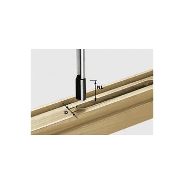 Notfræser HW, skaft 8 mm HW S8 D19/20 490970