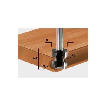 Festool listegrebsfræser HW, skaft 8 mm 491140 491140