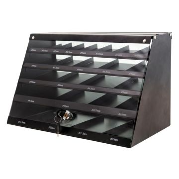 Milwaukee Metalskab med HSS Valsede Metalbor 4932352674
