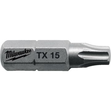 Milwaukee Bits TX15 x 25mm 25P 4932399595