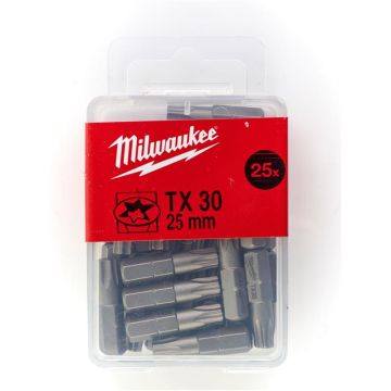 Milwaukee Bits TX30 x 25mm 25P 4932399599