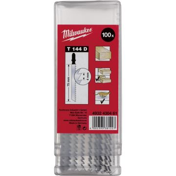 Milwaukee Stiksavblad T144D 75/4mm 100 stk. 4932430461