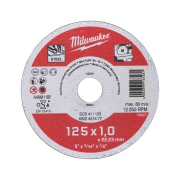 Milwaukee Skæreskive Metal STD 125x1mm 4932451477