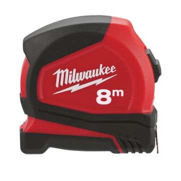 Milwaukee Kompakt Pro Målebånd C8/25 8m Magnetfri 4932459594