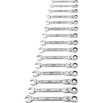 Milwaukee Ringskraldenøgle svingbar 15P 4932478558
