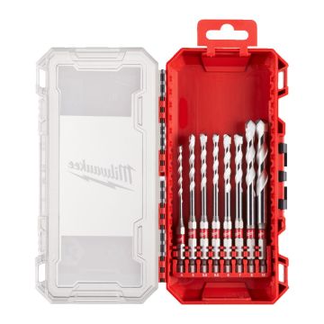 Milwaukee Universalborsæt Hex HM 4-12mm - 8 dele 4932493872