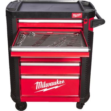 Milwaukee Værktøjsvogn 78cm fyldt 206 dele 4932498185