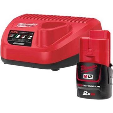 Milwaukee Startsæt M12 NRG-201 med batteri og lader 4933451900