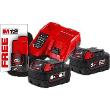 Milwaukee batterier & lader M18 NRG-502 18V 5,0Ah 4933459217