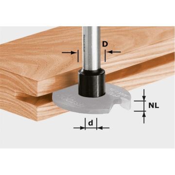 Festool Fræserskaft S8 1,5-5 D14 499805