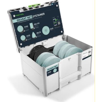 Festool Slibepapir-Systainer³ Granat Net D150 GR NET SYS 578718