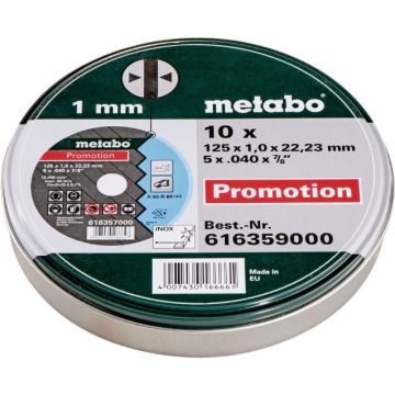 Metabo Skæreskiver TF 41 (125 x 1,0 x 22,23) - 10 stk 616359000