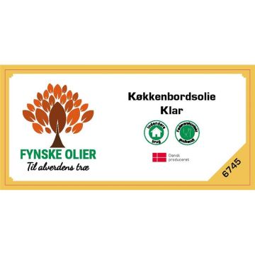 Fynske Olier Køkkenbordsolie - Klar 500 ml. 6745 674500050
