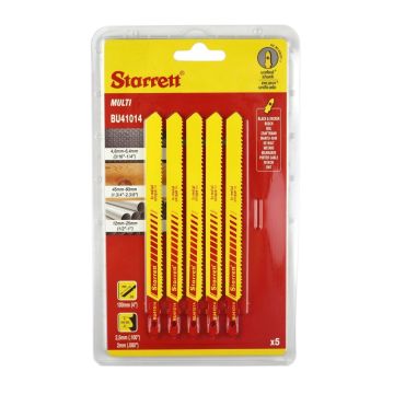 Starrett Stiksavklinger 100mm 10/14T BU41014 5 stk. TA-682004