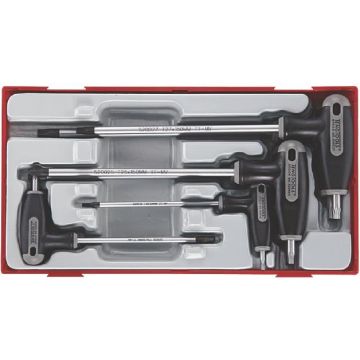 Teng Tools unbraconøglesæt torx med T-greb TTTX7 med 7 dele 68920107