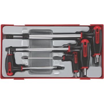 Teng Tools unbraconøglesæt T-greb TTHEX7 med 7 dele 68930106