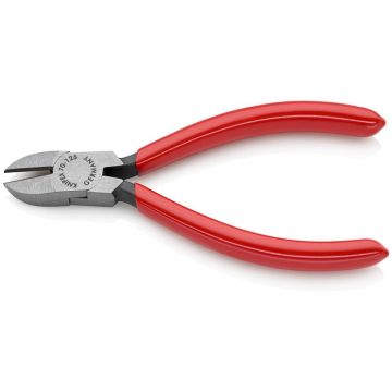 Knipex Skævbider sort atramenteret, betrukket med kunststof 125 mm KN-7001125