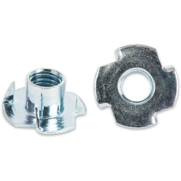 Gevindskåret T-møtrik med tænder - M10 x 12 mm - 10 stk. AX800401