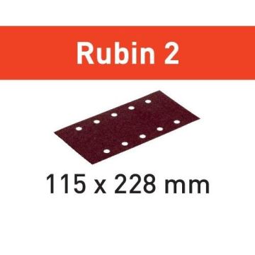 Festool stickFix-slibepapir 115x228 mm Rubin K80 499032