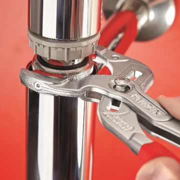 Knipex Vandlås- og konnektortang forkromet, betrukket med skridhæmmende kunststof 250 mm KN-8113250SB
