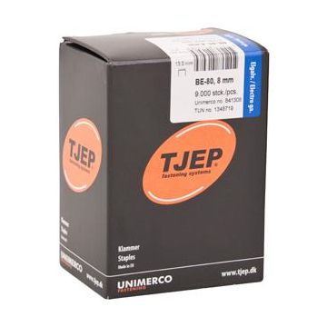 TJEP BE-80 8mm klammer , Elgalv. Box 9.000 TJ841308