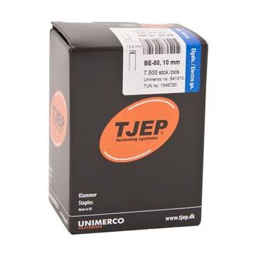 TJEP BE-80 10mm klammer , Elgalv. Box 7.500 TJ841310