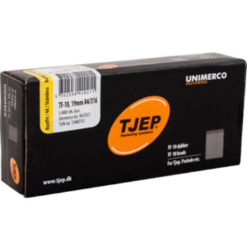 TJEP TF18 19mm stift , Rustfri 4A. Box 5.000 stk. TJ842021