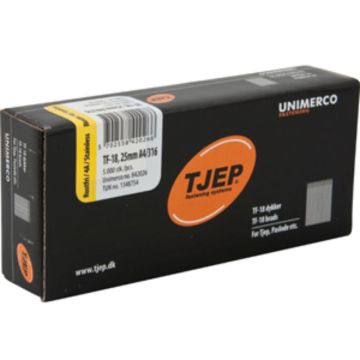 TJEP TF18 25mm stift , Rustfri 4A. Box 5.000 stk. TJ842026